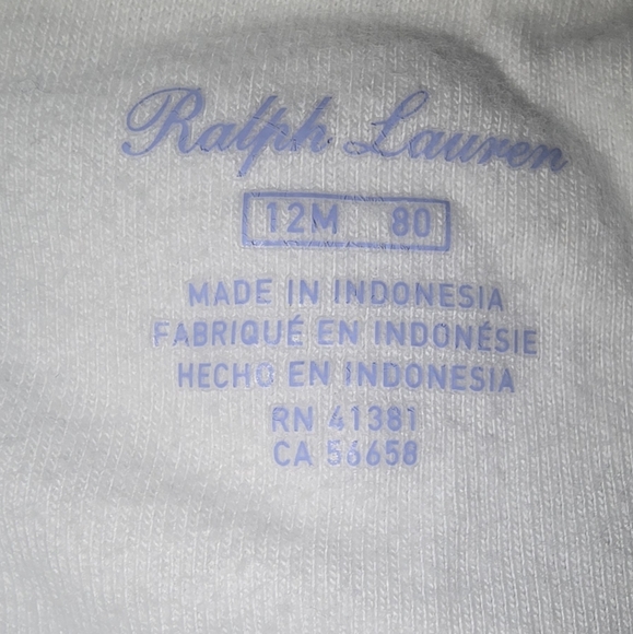 Ralph Lauren 12M Baby Onesie Multicolor - Picture 2 of 8